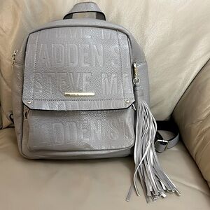 Steve Madden Gray Back Pack Great Condition